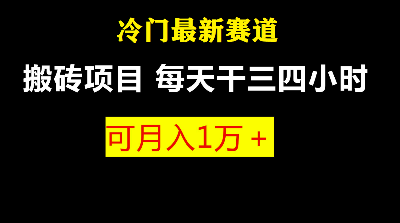 最新冷门游戏搬砖项目，零基础也能玩（附教程+软件）-专享资源网