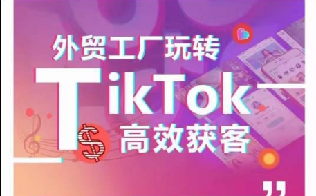 外贸工厂玩转TikTok高效获客，多种引流方式与账号定位技巧，拆解爆款短视频打造成功案例-专享资源网