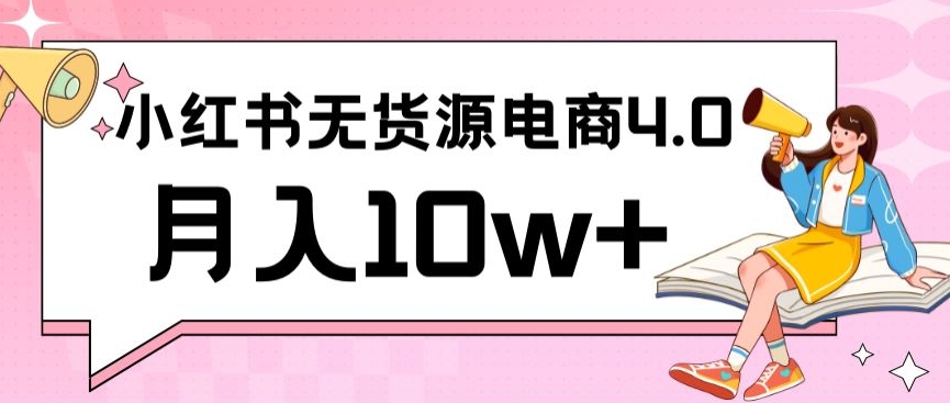 小红书新电商实战，无货源实操从0到1月入10w+联合抖音放大收益-专享资源网