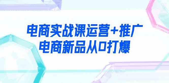 （9313期）电商实战课运营+推广，电商新品从0打爆（99节视频课）-专享资源网