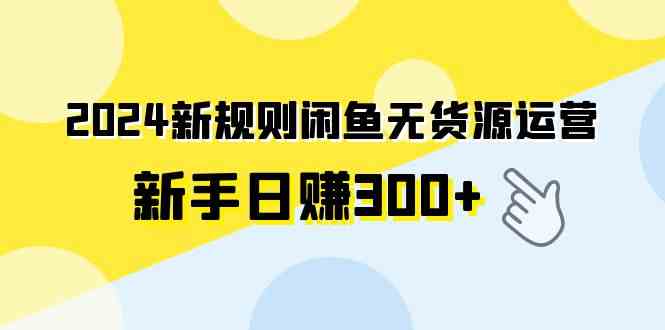 （9522期）2024新规则闲鱼无货源运营新手日赚300+-专享资源网