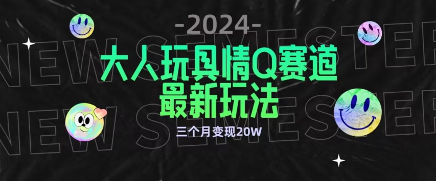 全新大人玩具情Q赛道合规新玩法，公转私域不封号流量多渠道变现，三个月变现20W-专享资源网