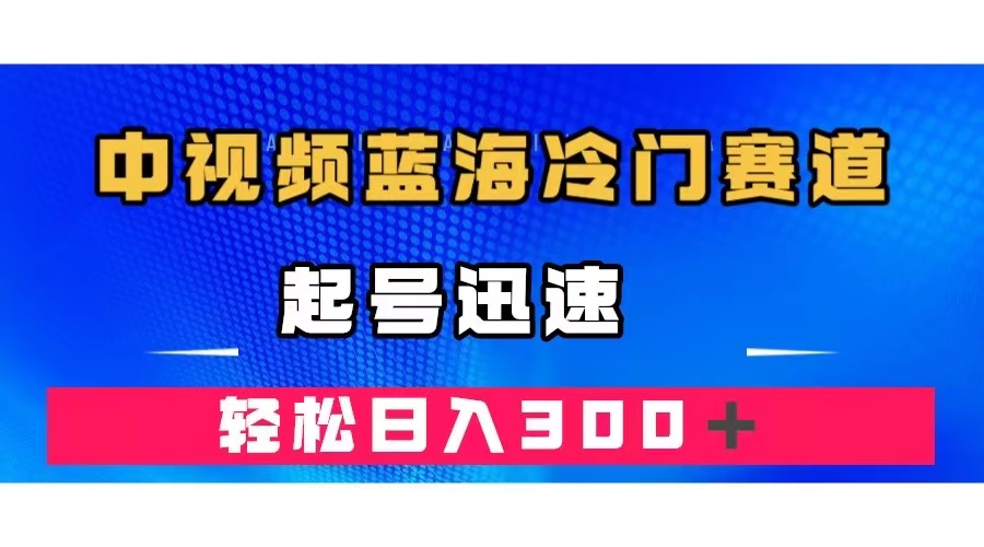 中视频蓝海冷门赛道，韩国视频奇闻解说，起号迅速，日入300＋-专享资源网