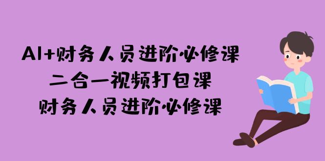 AI + 财务人员进阶必修课二合一视频打包课，财务人员进阶必修课-专享资源网