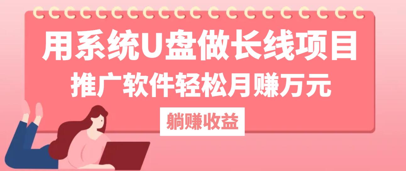 用系统U盘做长线项目，推广软件轻松月赚万元(附制作教程+软件-专享资源网